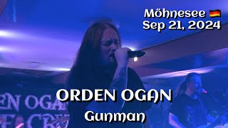 Orden Ogan  Gunman Möhnesee DE🇩🇪 September 21 2024 LIVE HDR 4K [upl. by Etterrag]