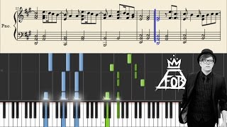 Fall Out Boy  My songs know what you did in the dark Light Em Up  Piano Tutorial  Sheets [upl. by Kieffer]