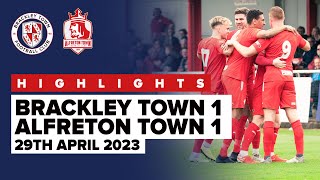 HIGHLIGHTS Brackley Town 1  1 Alfreton Town [upl. by Arraeit305]