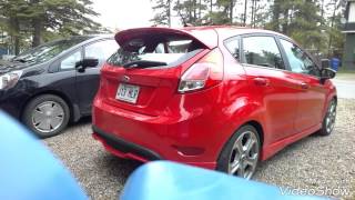 FORD FIESTA ST resonator delete  before and after stock exhaust [upl. by Earleen976]