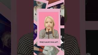 kissy face kissy face 😚 ROSÉBrunoAPT brought to you by youtube shorts [upl. by Podvin]