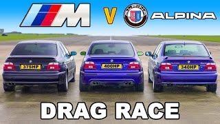 I Drag Raced a BMW M5 E39 v Alpinas [upl. by Aneahs]