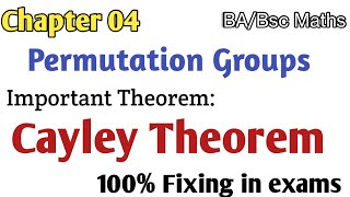 Cayley Theorem Statement amp Proof Group amp Rings BABsc Maths [upl. by Cigam]