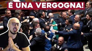 CLAMOROSA RISSA in PARLAMENTO È UNA VERGOGNA [upl. by Ennej174]