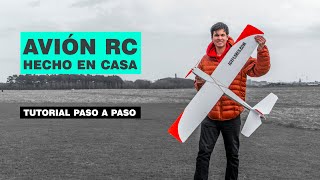 Avión entrenador RC hecho en casa  Cómo hacer un avión RC paso a paso  tutorial completo [upl. by Dnomra601]