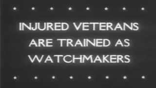 1945 Newsreel Footage of the Bulova School of Watchmaking [upl. by Ytoc]