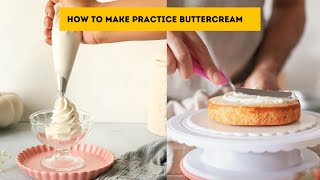 PRACTICE BUTTERCREAM  This recipe lets me practice piping without wasting money and frosting [upl. by Pascale]