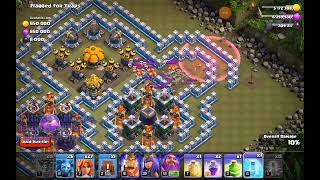 Clash of clans  How to 3 star Flagged for Traps Tutorial 2240 [upl. by Tobit58]