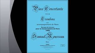 Samuel Rousseau  Pièce Concertante for Trombone and Piano Conclusion Play Along [upl. by Phaidra]