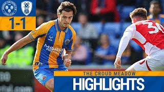 2425 HIGHLIGHTS  Shrewsbury Town 11 Rotherham United  Lloyds first Salop goal [upl. by Norrad]