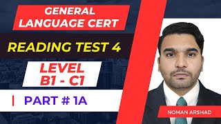 General Language Cert Reading Test 4  Part 1a  For Level B1 to C1  SELT Reading Test [upl. by Athena]