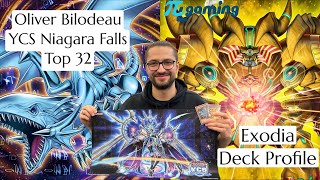 Oliver Bilodeau Top 32 YCS Niagara Falls Exodia Deck Profile  101324 [upl. by Macmullin]