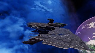 New Screen Accurate Scimitar Skin Future Legendary Scimitar Star Trek Online [upl. by Mckale]