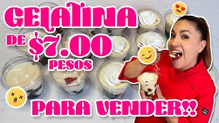 Vasitos de gelatina de mosaico de 7 pesos para VENDER 🤑 [upl. by Stacie]