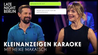 Kleinanzeigen Karaoke mit Heike Makatsch  Late Night Berlin [upl. by Zumwalt]