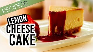 Baked Lemon Mascarpone Cheese Cake [upl. by Goodard415]