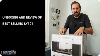 Retrolife Record Player SY101 Unboxingampreviewbest turntable under 500 [upl. by Llednor788]