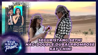 Seguristang Seth Nagdouble Dubai prompose kay Chin  Star Magical Prom 2024 Promposal [upl. by Bazar]