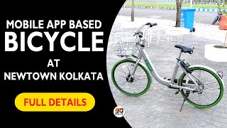 Mobile App Based Bicycle Sharing Service at Newtown Kolkata  How to Book and Ride Cycle Hindi [upl. by Atteoj]