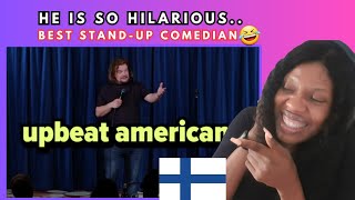 Reaction to ISMO leikola  Americans  Finnish StandUp Comedian [upl. by Sevy]