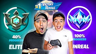 Mein BRUDER und Ich versuchen den HÖCHSTEN RANK in FORTNITE zu erreichen 👑 Road to Unreal Serie [upl. by Ytram]