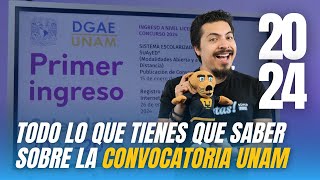 Convocatoria UNAM 20242025 Te explico el registro requisitos y puntajes [upl. by Delmer]