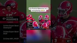 Bringing up Mahomes during a COLLEGE game is wild🤣 youtubeshorts nfl football collegefootball [upl. by Nhabois986]