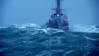 Travel  Trip 100  Antarctic Expedition  Drake Passage Storm Huge wave hits ship at 1 min 5 secs [upl. by Htidra]