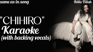 Karaoke  Chihiro Billie Eilish with backing vocals same as in song instrumental [upl. by Maxfield]