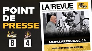 Point de presse La Revue  Victoire face aux Braves [upl. by Huston]