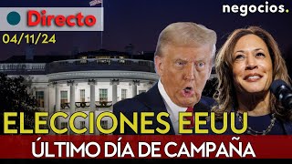 DIRECTO ELECCIONES EEUU Último día de campaña Trump y Kamala en la recta final por la Casa Blanca [upl. by Alekat]