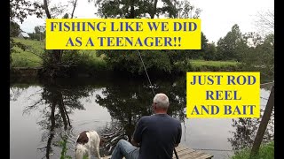 simple summer evening fishing in France Just a rod reel and bait and of course Monty the dog [upl. by Arrad]