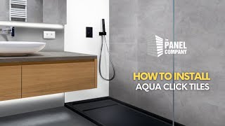 Aqua Click Tiles Installation Video  For Walls amp Floors [upl. by Nwadrebma929]