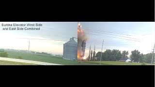 Eureka IL Elevator Explosion amp Fire  Real Time [upl. by Feinleib]