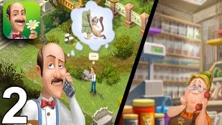 GARDENSCAPES NEW ACRES Walkthrough Gameplay Part 2  Day 2 iOS Android [upl. by Ymrots]