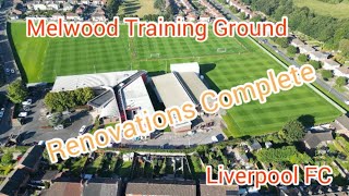 Melwood training ground liverpoolfc Liverpool Women  drone overview 4k  work complete [upl. by Emyaj]