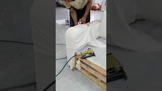 sofa cover fitting explore SOFA UPHOLSTERY youtubeshorts shorts shortsvideo [upl. by Allemahs]