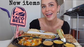 Taco Bell Mukbang NEW street chalupas and NEW nacho fries [upl. by Blanding38]