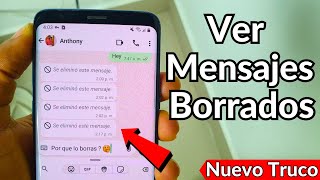 TRUCO PARA VER LOS MENSAJES BORRADOS DE WHATSAPP 2024  Recuperar Mensajes eliminados ✅ [upl. by Lehctim548]