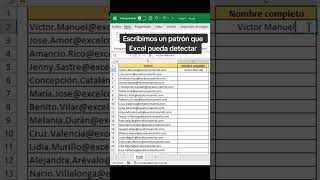 ✅ Pasar de mail a nombre en Excel exceltips tutorial trucos excel tips exceltutorial consejos [upl. by Maggio487]