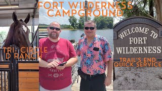 Exploring Disneys Ft Wilderness Campground  Tri  Circle D Ranch  Trails End [upl. by Leik]