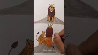 A king isnt born he is made 🦁 TanunArtampcraft shorts youtubeshorts king thelionking [upl. by Lodie644]