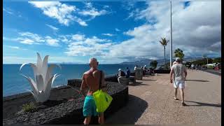 PUERTO DEL CARMEN LANZAROTE SPAIN BEAUTIFUL MORNING WALK ☀️🌴🇮🇨🇪🇦 [upl. by Enyluqcaj514]