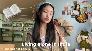 Living alone in India 🤍 QampA  College student  Aesthetic vlog  what I Eat in a Day 🍝 [upl. by Marko]