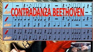 CONTRADANZA BEETHOVEN MUSICOGRAMA [upl. by Gibrian]