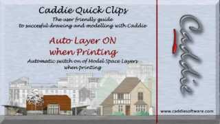 Print Auto Layer On in Caddie AEC Architecture dwg software [upl. by Ingrim]