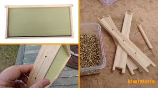 How to Wire a Beehive Frame with Eyelets [upl. by Lerret]