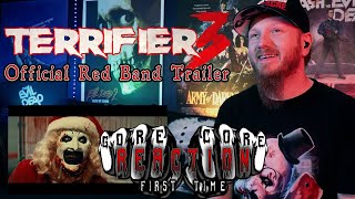 Reaction  Terrifier 3 Official Red Band Trailer [upl. by Attenyt118]