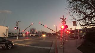 Eckhoff Street Railroad Crossing in Orange CA [upl. by Zeena19]