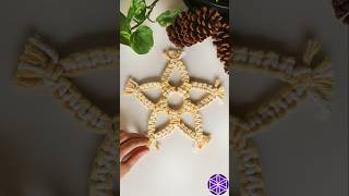 DIY🌟Estrela de Macramê🌟macrame macrametutorial natal decoração macrame [upl. by Hardwick]